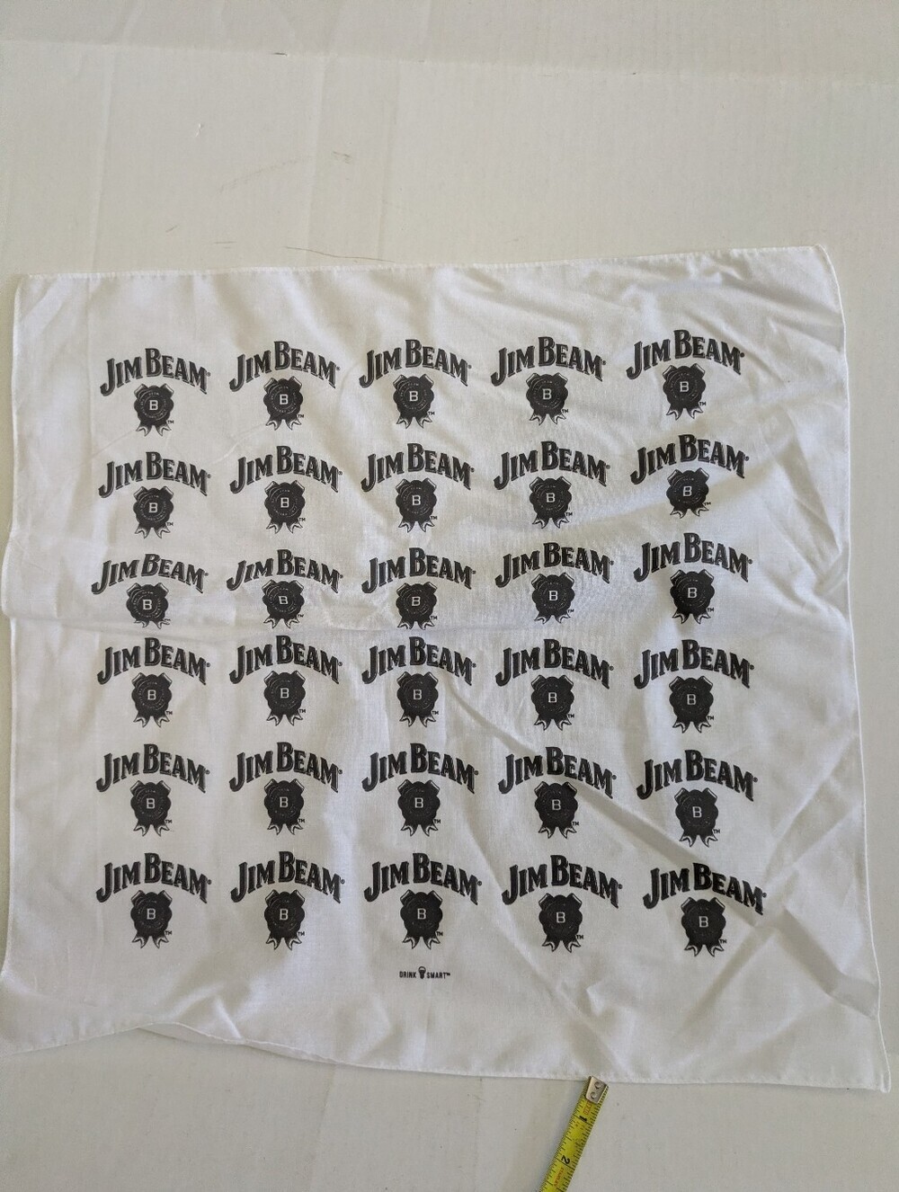 2 Jim Beam Whiskey Black And White Bar/Tea Towels